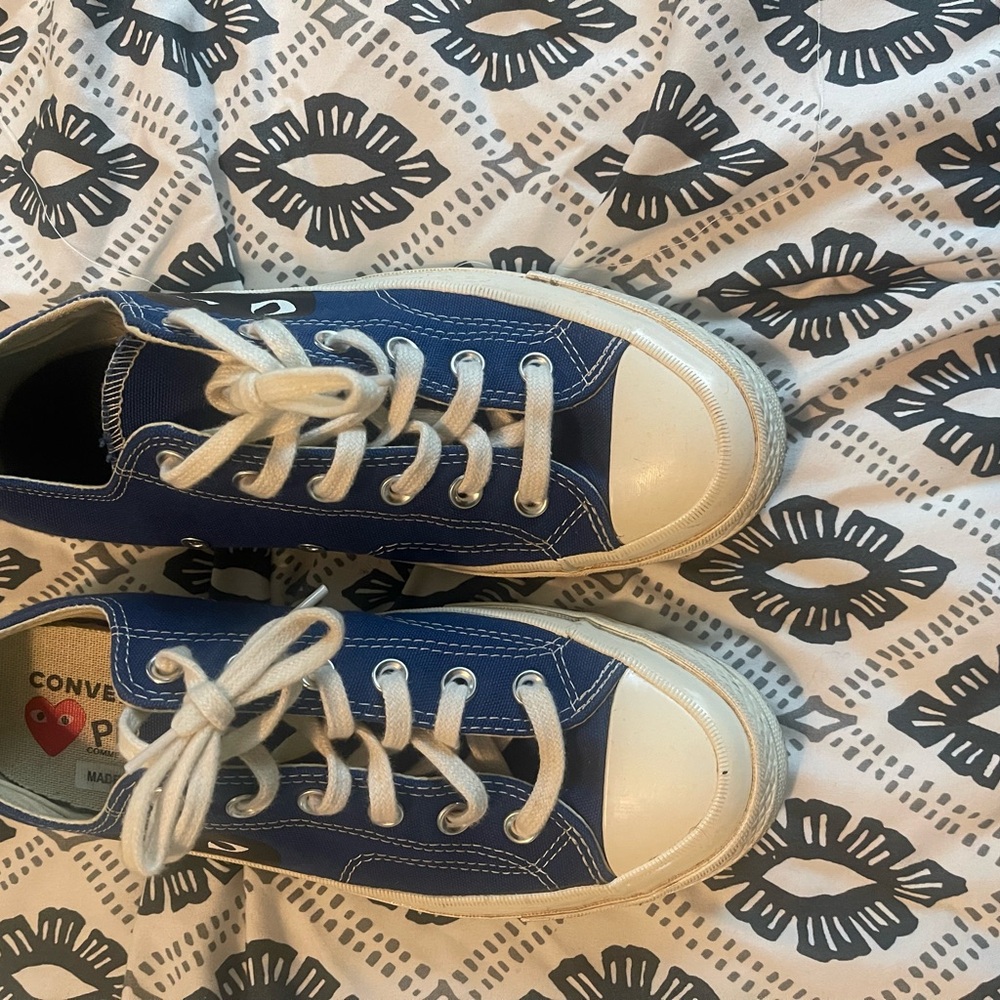 Comme des Garcons PLAY Blue Sneakers
